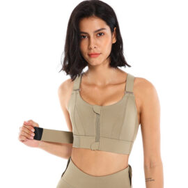 Custom Women Sports Bras Front Zipper